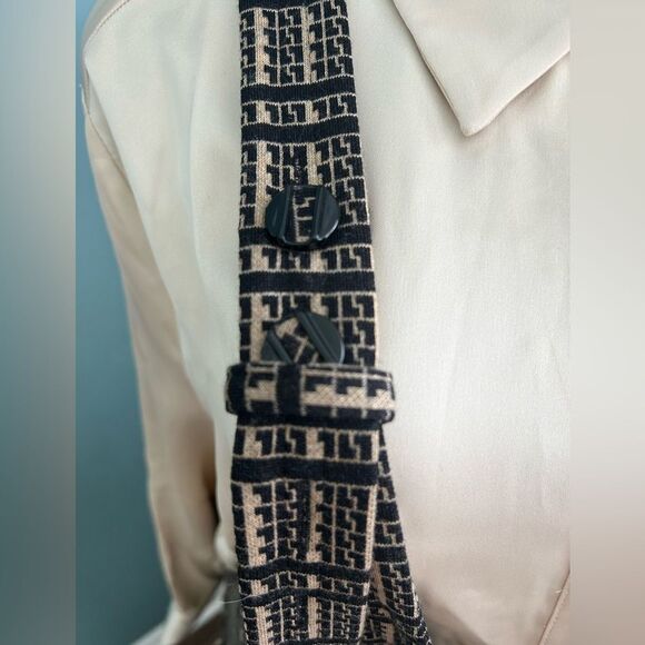 LAMB Plaid Black Logo Front Pocket Zip Up Jumper Dress Gwen Stefani 2007 Size 6 - Picture 3 of 10